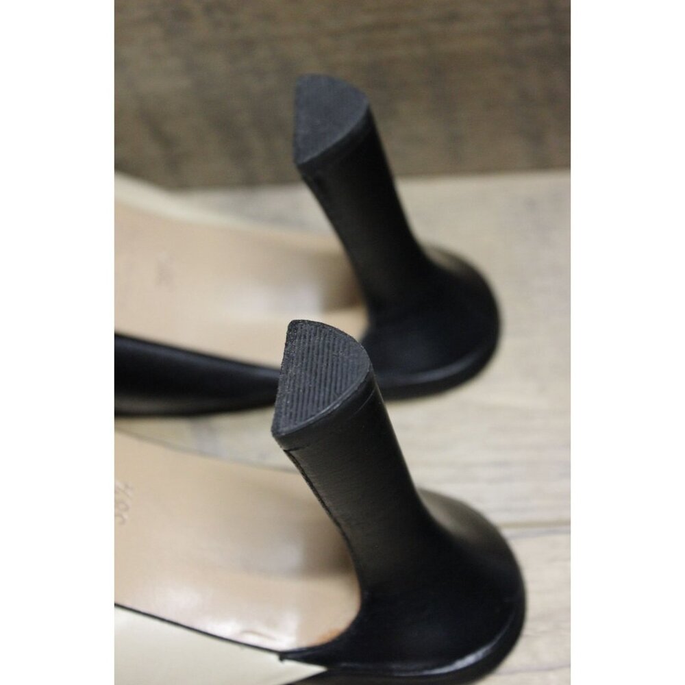 Immagini women's monochrome colorblock Italian leather slip on mules 38.5 - Picture 14 of 16
